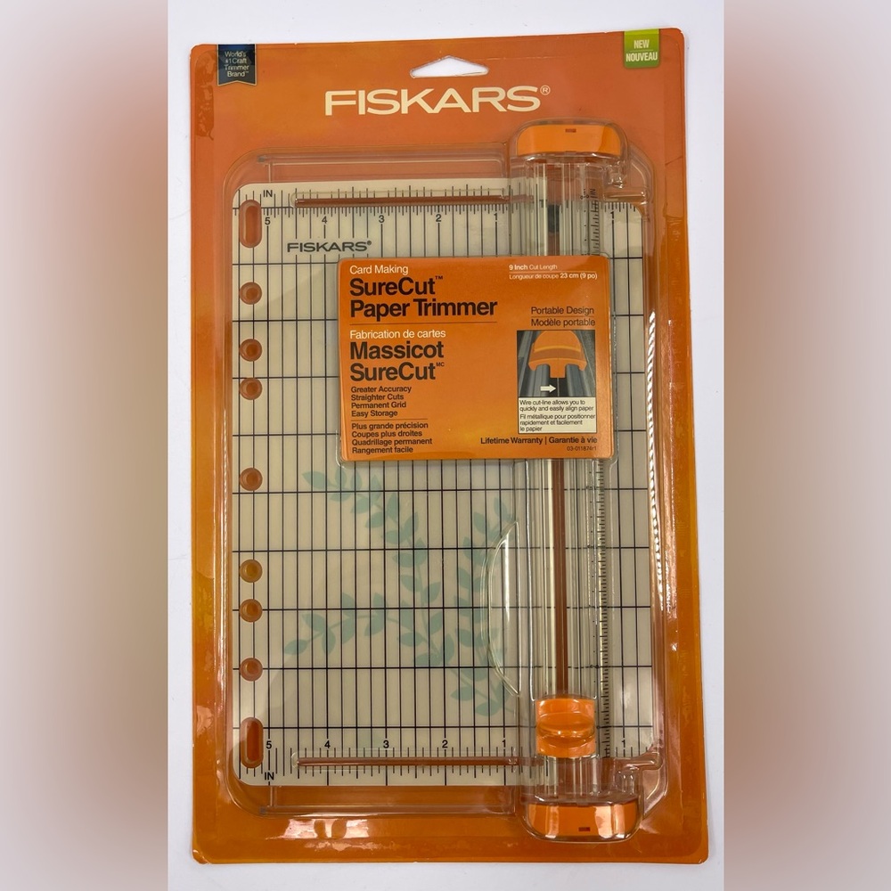 Fiskars “SureCut Card Making” Paper Trimmer 9" 5446 01-005446F New NIP